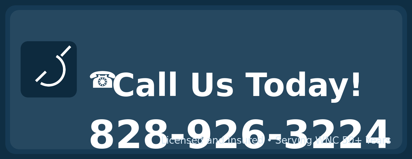 Call Us Today 828-926-3224